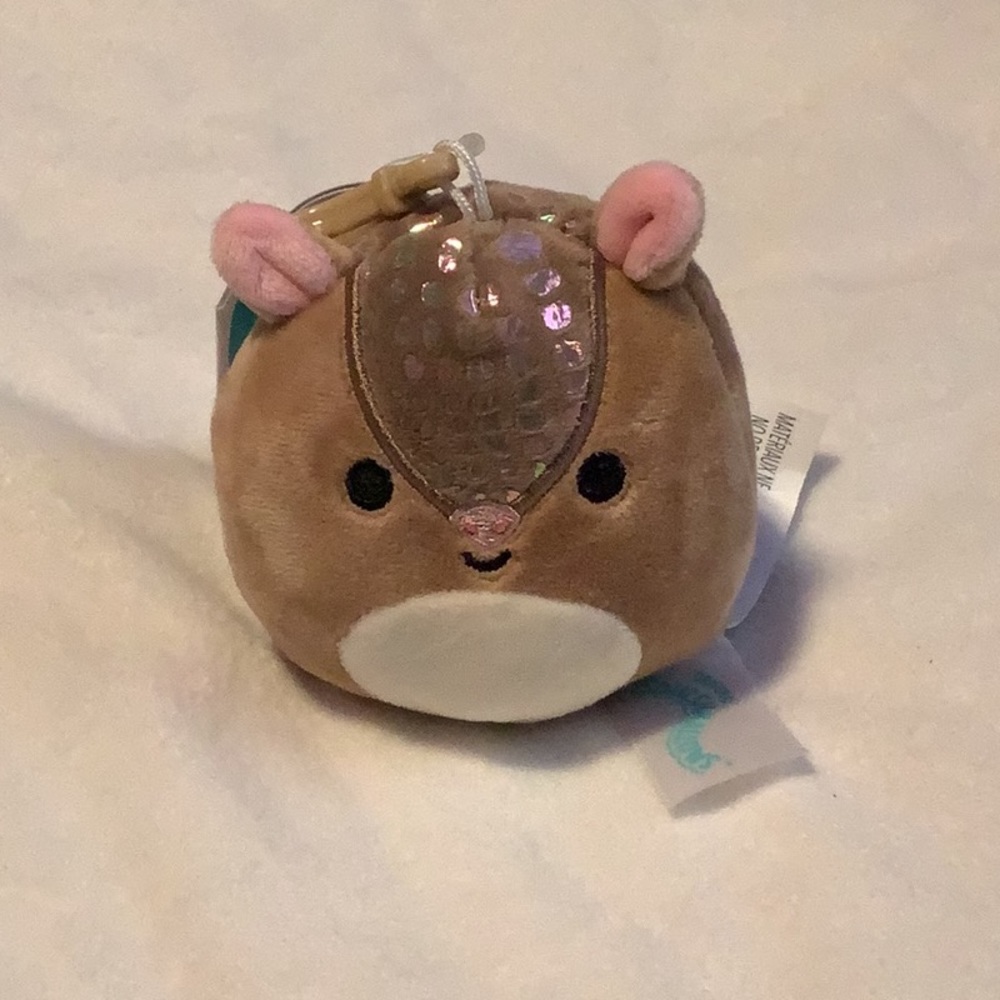 Thompson (The Armadillo) 3 Inch Squishmallow Clip. Kellytoy Squishmallows.